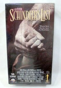 Schindlers List VHS 2 Tape Boxed Set Factory Sealed NEW 1994