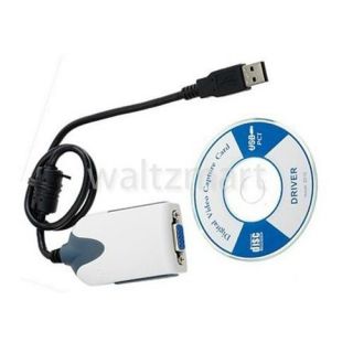 USB 2 0 to VGA Female Video Graphic Card Monitor Dual Display Cable 
