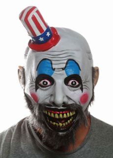 Captain Spaulding Adult Costume Mask New Rob Zombie