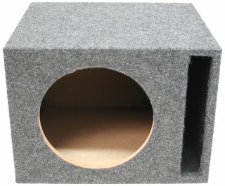 car audio single 10 inch ported subwoofer bass speaker sub box 3 4 mdf 