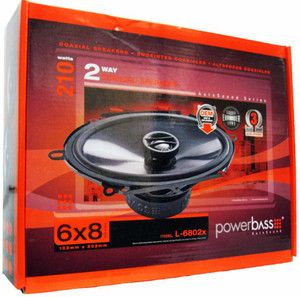 New PowerBass L 6802X 6x8 210 Watt 2 Way Car Speaker