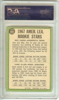 1967 Topps Baseball 569 Rod Carew RC Card PSA 8 NM MT High Number 