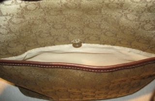 Carryland Gold CL Handbag or Purse Brown Leather