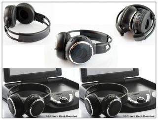   Stereo Headphone Headset for Car DVD / Roof mount/ Armrest Stereo etc