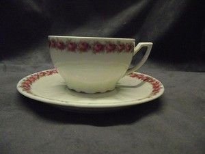 Carstens Sorau Fine China Teacup and Saucer Germany Vintage Antique 