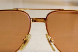 Vintage Cartier Sunglasses 18kt Gold and Titanium Frame