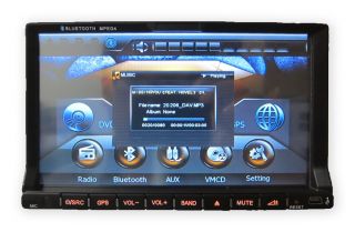 Universal G7 GPS Navigation LCD DVD in Dash Car Stereo Head Unit iPod 