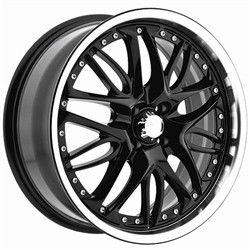 17 inch Menzari Z01 Black Wheels Rims Dodge Avenger Stealth Stratus 