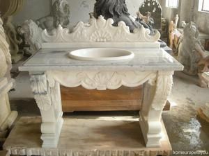Beautiful Carved Marble Victorian Style Sink LY7