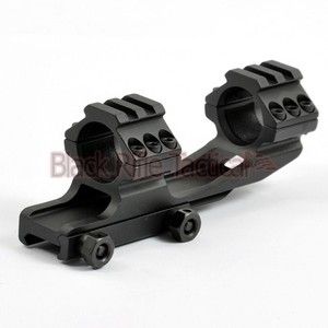   Weaver Style 1 inch Cantilever Scope Mount Black Rifle Tactical