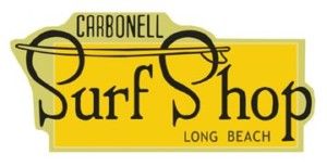 Carbonell Surf Shop 1960s Vintage Style Sticker