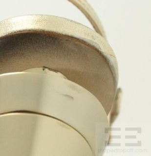 Versace Gold Metallic Leather Platform Sandal Heels Size 36, CURRENT $ 