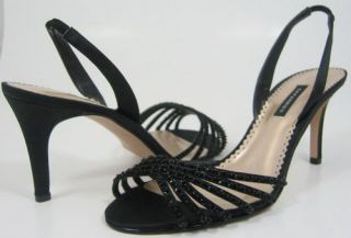 70 Caparros Xenia Black Prom Evening Womens Shoes 8 5