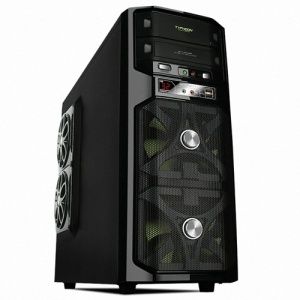 BESTECH TYPHOON BLACK Powerful Cooling ATX Case EMS fast shipping