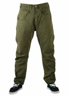 Dnd Carrot Fit With Slight Drop Crotch Chinos In Olive Khaki. WAIST 31 