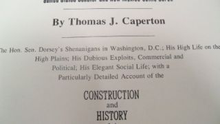   of Senator Stephen Dorsey Caperton 1st ED NM New Mexico History Baron