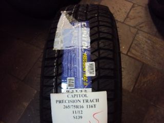 Capitol Precision Trac 2 265 75R16 116T Brand New Tire