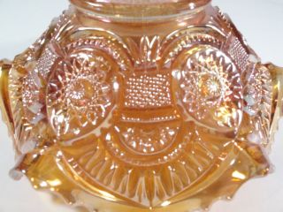 Imperial Carnival Glass Diamond Ring Pattern Marigold