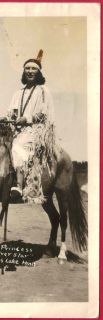   Indian Woman Princess Silver Star Costume on Horse Cass Lake MN
