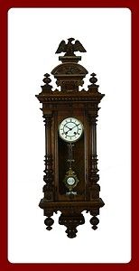   Antique German wall clock Cooperation Gustav Becker Carl Mueller 1890