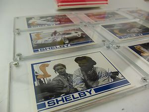 Carroll Shelby Mustang Cards Hand Signed Autographed Set D 8 Mint RARE 