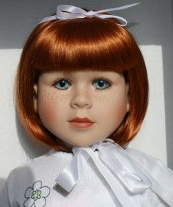 My Twinn Caitie Light Blue Eyes Carrot Top Red Hair Freckles 23 Doll 