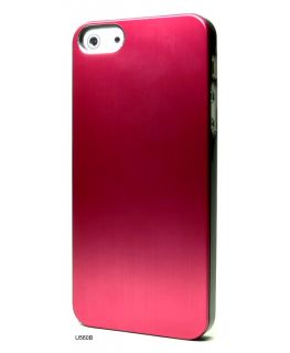 Red Cases Chrome Plated Metal Hard Brushed Cover Case Skin for iPhone 
