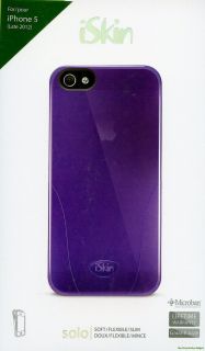 Genuine iSkin Solo Translucent Case for iPhone 5   Color Choice