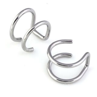  Wrap Ear Cuff Fake Earring Ring Hoop Cartilage Clip on Cool
