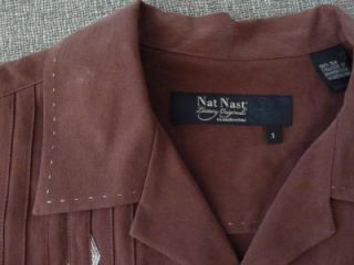 NAT NAST Luxury Originals Embroidered 100% Silk CLARET/MERCURY RISING 