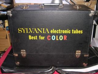 Vintage Sylvania Serviceman Repairman Electronic Vacuum Tube Caddy 