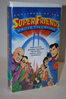 CHALLENGE OF THE SUPER FRIENDS UNITED THEY STAND  kids VHS Superman 
