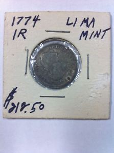 1774 1R Carolus III DEI GRATIA HISPAN coin silver