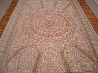 Examples of Persian rug #5151 on 4 different types of floors