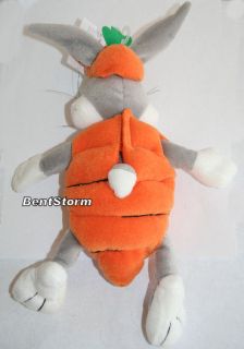 WB Bugs Bunny Carrot Easter Plush Bean Bag Basket New