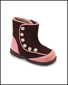 See Kai Run Carley Suede Leather Boots 6 Toddler Girls Shoes Chocolate 