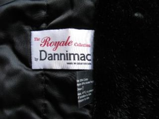 Dannimac Black Button Down Rain Waterproof Padded Winter Coat Fur Trim 