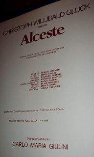 Maria Callas Live 1954 Alceste at La Scala RARE Italy 2LP Box Set Near 