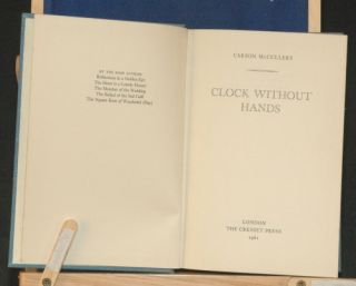 1961 Clock Without Hands McCullers Fiction 1st D J