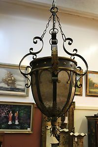 Fine Art Lamps Antique Gold Leaf Castile Renaissance Three Light Foyer 