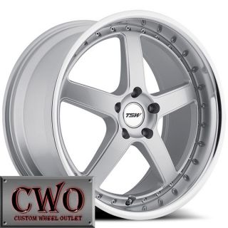 17 Silver TSW Carthage Wheels Rims 5x112 5 Lug VW Passat Audi A4 A6 