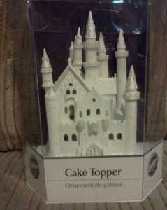 Wilton Castle Wedding Ornament or Cake Topper