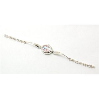 Carvel Sterling Silver Ladies Bracelet Strap Watch
