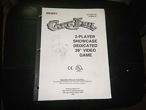 CARN EVIL 39 original midway game owners manual