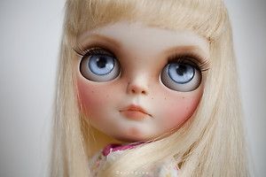 Carol Anne from Poltergeist Movie OOAK Custom Blythe Doll by Erregiro 