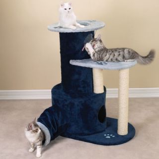 Savvy Tabby Tunnel Tower Perch Cat Play Furniture