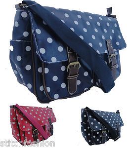   Messenger Saddle Satchel Bag Made with Cath Kidston Oilcloth