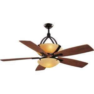   Miramar 60 in Weathered Bronze Ceiling Fan w Remote Floor Model