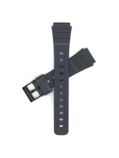 Genuine Factory Casio 22 18mm Black Resin Replacement Watch Band 