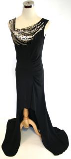 BCBG Max Azria Runway $568 Black Evening Gown XS
